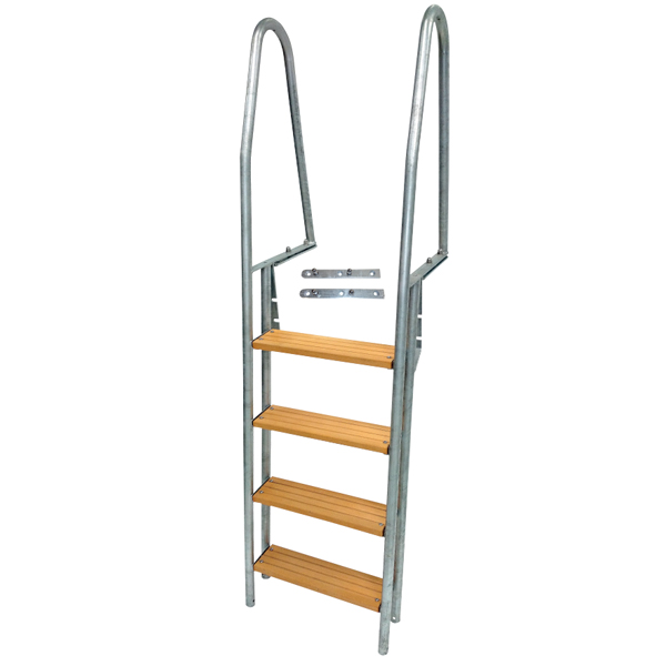 Bridge ladder 4 steps hot-dip galvanized length 190cm width 49cm