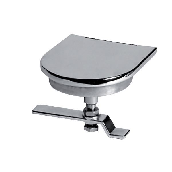 Floor bracket with lid 110x115mm depth 115mm RF steel