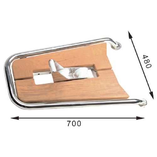Platform  Motorbåd Ankerrulle 480x700 mm 25'-40'  Rør 32 mm