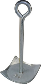 Plattenanker 10kg Stahl verzinkt