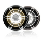 7,7 280 Watt Koaxial-Sport-Marinelautsprecher in Chrom mit CRGBW-LED-Beleuchtung