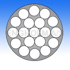 Draht verzinkt 6x7+fc PVC-ummantelt Ø:1,5/2,5 mm Bruchlast 110 kg