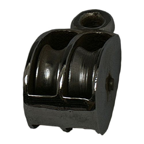 Block verchromt mit Auge 2-Sk 20mm