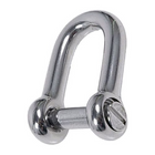 Schäkel 6 mm D rostfrei mit Schlitzbolzen Bruchlast 1500 kg 1 Stk.
