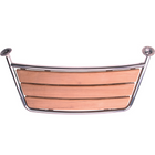 Badeplattform L-84cm T-38cm ø25mm Rohr