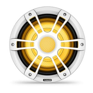 Fusion® Signature Series 3i marinesubwoofere, 10" 600 watt Sports White marinesubwoofer med CRGBW