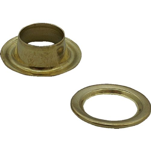 Eyelets underdel (u/ring) Nr. 30B messing   Pose á 1000 stk