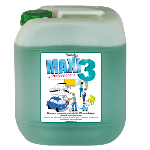 Maxi 3 allround vaske-& rengøringsmiddel 5 ltr.