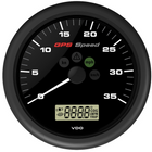 Vdo GPS Geschwindigkeit 0-12 Knopf, 12 V mit LCD-Anzeige, schwarz ø110 mm