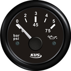 Kus oil pressure black 0-5bar, 10-184 &amp; 240-33ohm, 12/24v