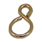 S-hooks nickel-plated brass SH29 Ø1.8mm 4x9.5x22mm