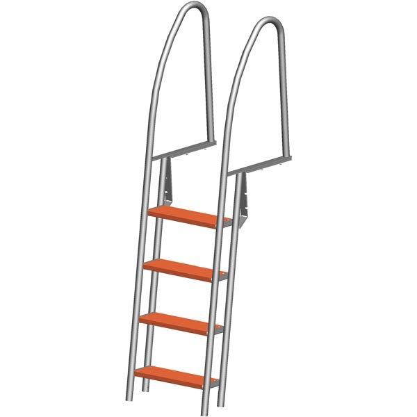 Bridge ladder 4 steps RF 304 length 190cm width 49cm