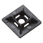 Basis für Streifen schwarz mit Kleber 27x27mm Beutel mit 10 Stück
