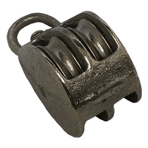 Block Nickel mit Auge 2-Sk 50mm Eisen