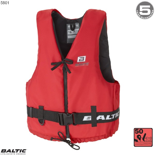Aqua Pro Svømmevest - Rød - 70-90 kg.