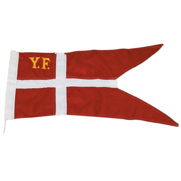 1852 yachtflag 34 x 65cm syet & med Ø3mm 25cm snor