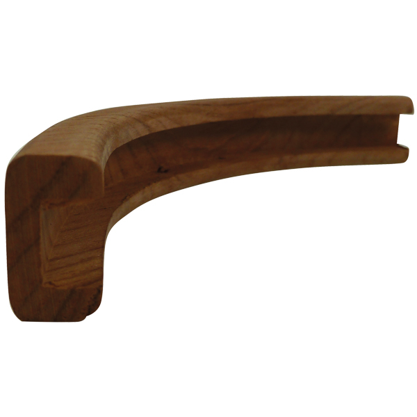 Roca teak yderhjørne 100/90° spor 12mm