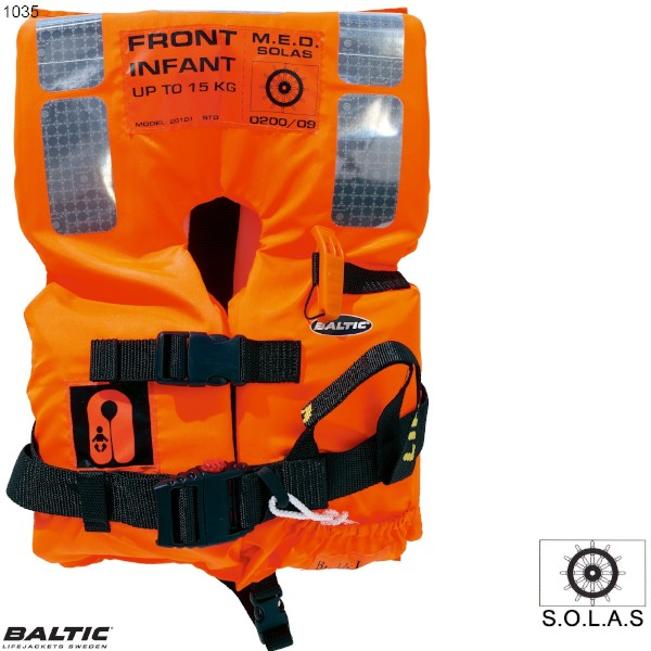 SOLAS 2010 Infant Std 0-15 - Orange - 0-15 kg.