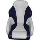 ESM SD52 Lenkradstuhl mit hochklappbarem Pouf Navy/Hellgrau