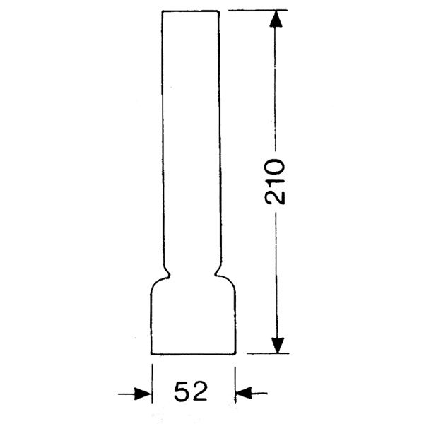 DHR Lampeglas 14 x 210mm