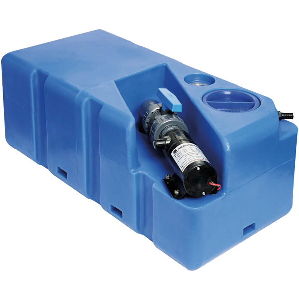 Septiktank 80l med 12v macerator 80x39x30cm