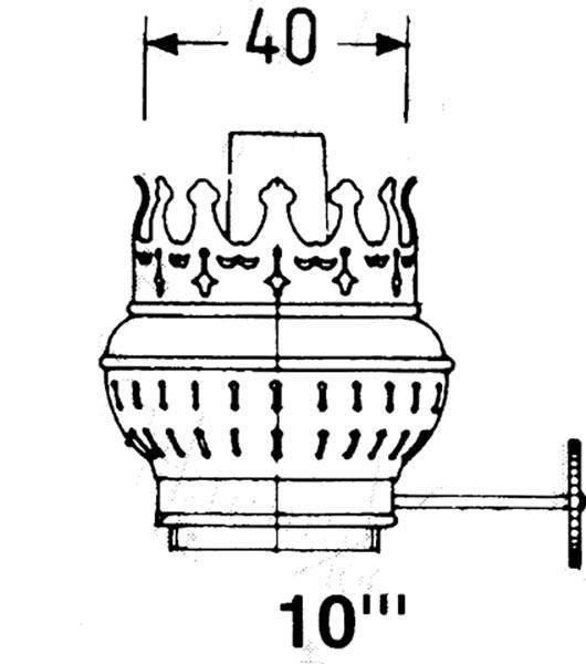 DHR Brænder messing for 10