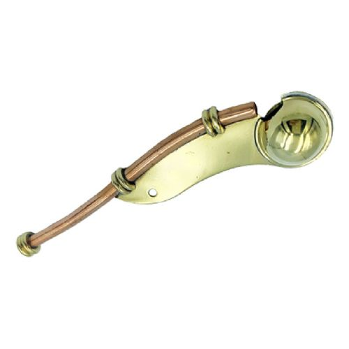 Schifferpfeife Messing mit Kette