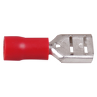 Flat connector female red 6.4x0.8mm-100