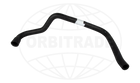 Orbitrade kølevandsslange mellem varmeveksler og ladeluftkøler til Volvo Penta D31 & D41-D44