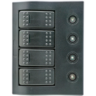 1852 Electric panel with automatic fuses, LED, 3 switches + 1 (on