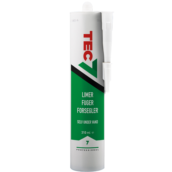 Tec7 - limer fuger forsegler 310ml patron hvid