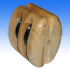 Double snatch block 2-sheave 150 mm (6") for 18 mm rope