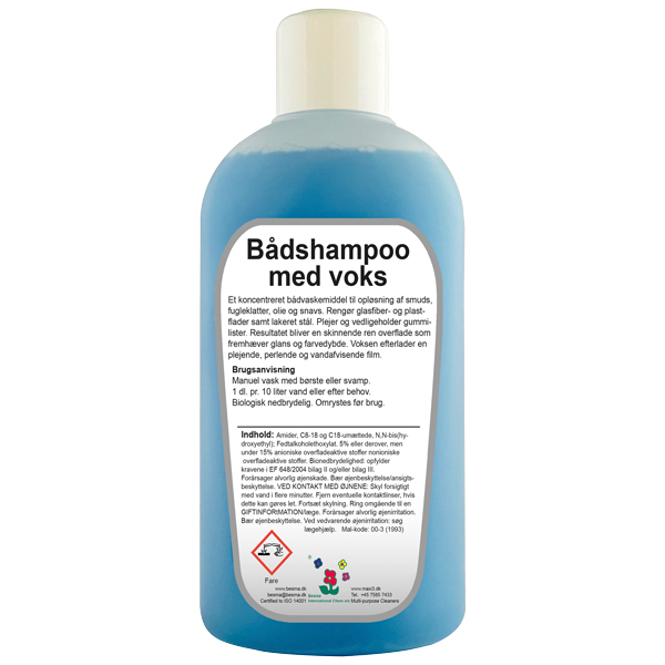 Bådshampoo med voks 1 ltr.