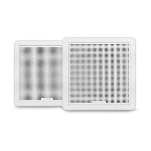 Fusion® FM seriens marinehøjttalere, 6,5" 120 W firkantet, hvid, planmonteret marinehøjttaler