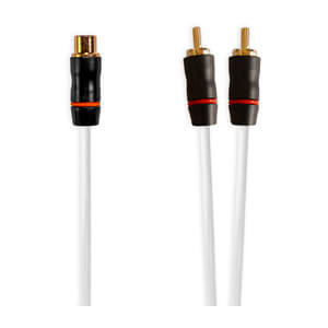 Fusion® RCA kabler, RCA fordelerkabel, hun til dobbelt han