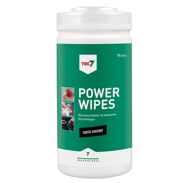 Tec7 power wipes 70 stk.