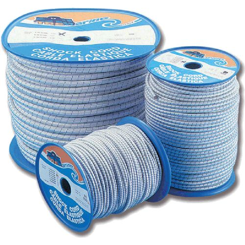 Gummikordel weiß/marine 3 mm
