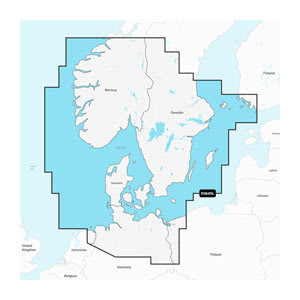 Skandinavien, Syd og Tyskland, Nord - Søkort