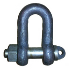 Sjækel "D" m/møtrik DIN 82101 6,3T f/wire 16 mm