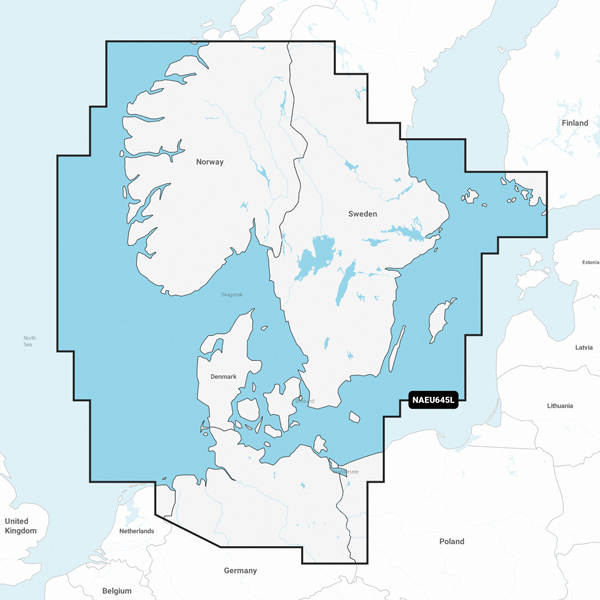 Navionics+ Large Danmark EU645L "kun ved køb af plotter"