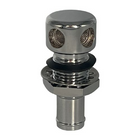Chromed tank vent Ø: 17 mm straight Hose: 16 mm