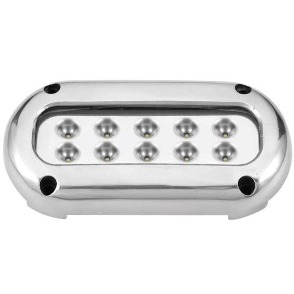 Undervandslys påbygning 25.2W 10-30V 10 LED blå