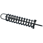 1852 Mooring spring steel black lacquered 7.0 x 420mm