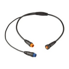 Y-adapter cable for sonar, 12-pin and 8-pin transducers to 12-pin