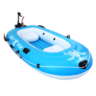 PVC boat 240 cm with electric motor, pump, oar &amp; bag