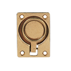 Door ring 47mm x 63mm polished brass