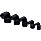 Trudesign 90° Schlauchverbinder 25mm schwarz 1" Innengewinde