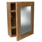 Roca Toilettenschrank mit Spiegel Teak 28x38x11cm