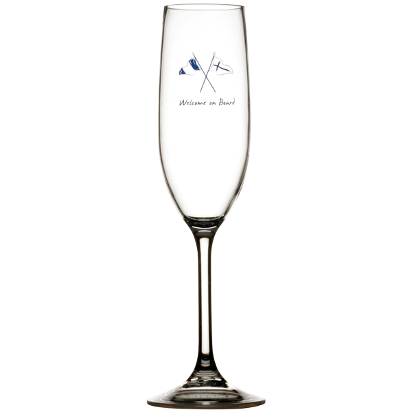 MB Welcome on board Champagne glas Ø5cm H25cm 236ml 6stk NON