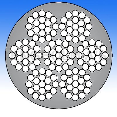 Wire galv 7x19 PVC forhudet sort blank  Ø:1,5x2,5mm